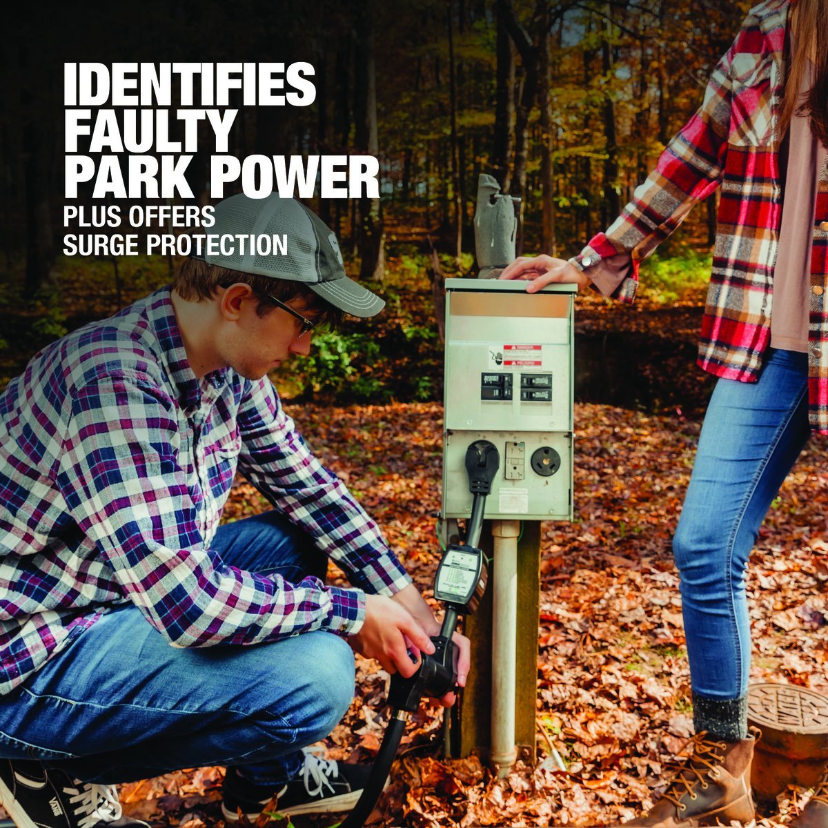 Southwire 44270 surge protector detects faulty wiring and unsafe park power