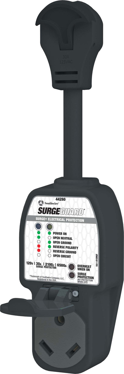 Southwire 44280 30 Amp RV Surge Guard Protector with Diagnostic LEDs