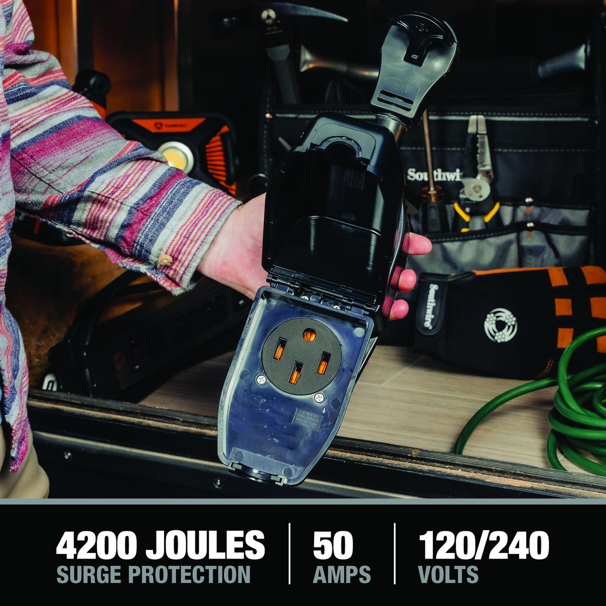Southwire 44390 4200 joules 50 amp RV surge protector