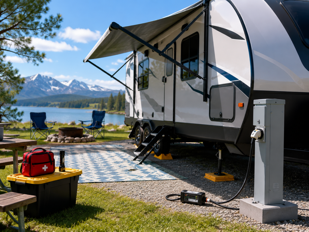 RV trip ready essentials for campground power safety and emergency prep