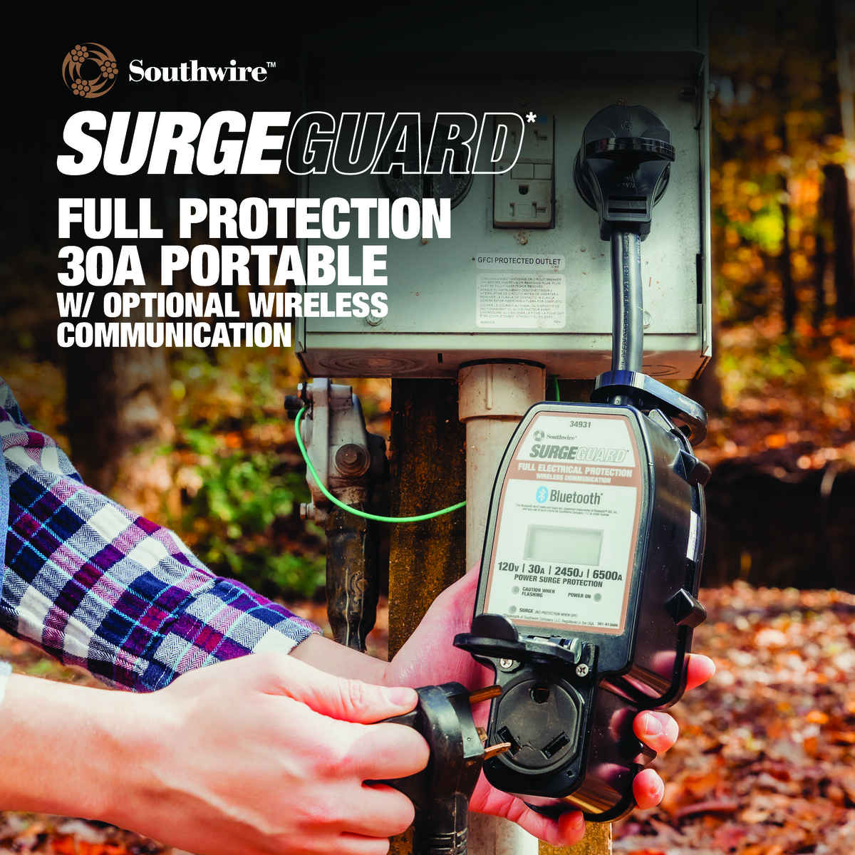 Southwire Surge Guard 34931 30 Amp Full Protection Portable RV Surge Protector with Optional Wireless Communication - Image 2