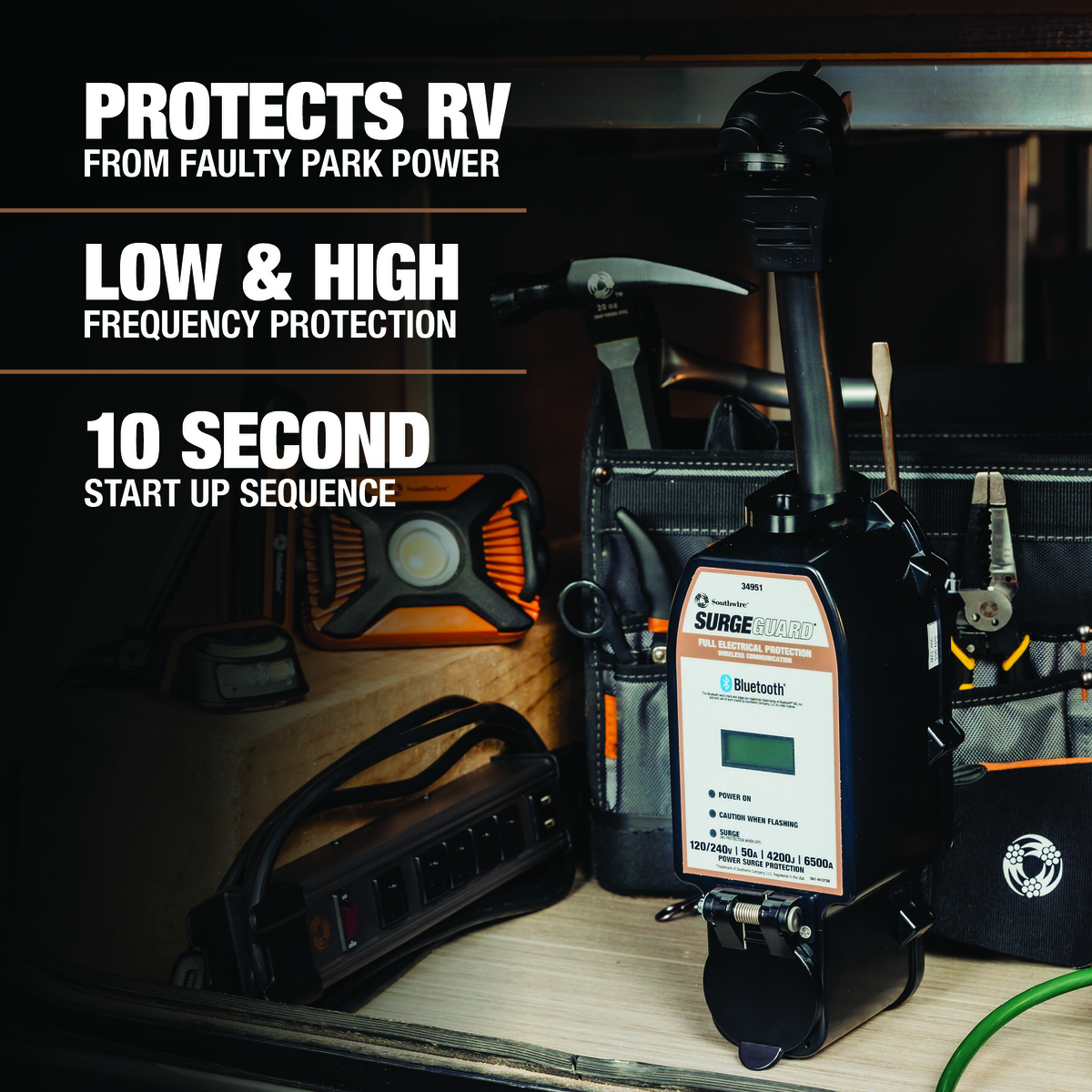 Southwire Surge Guard 34951 50 Amp Portable RV Surge Protector with Optional Wireless Communication - Image 4