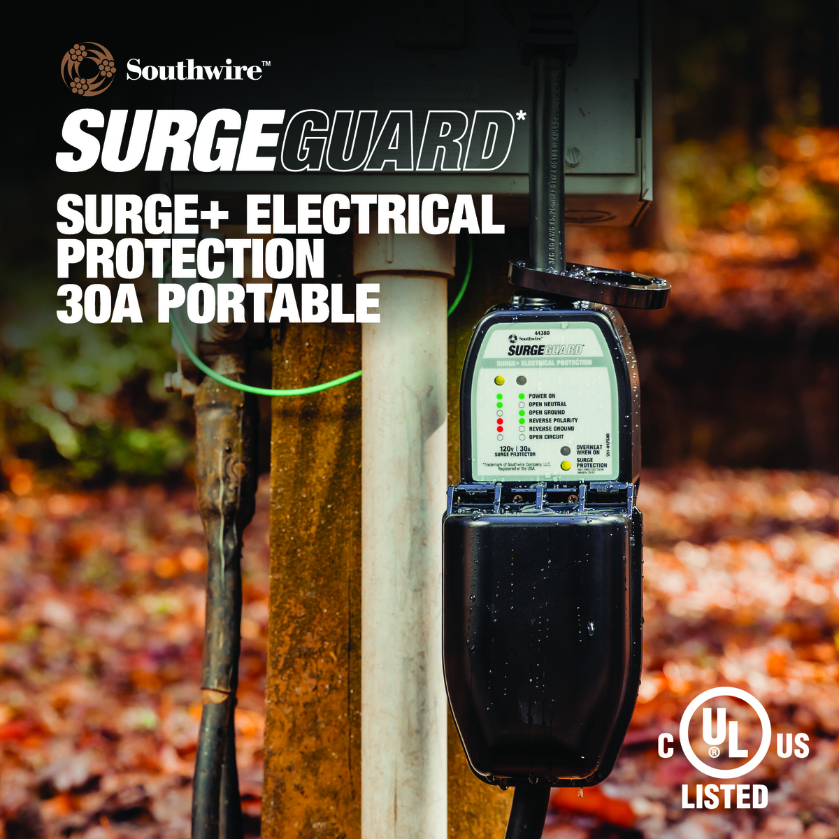 Southwire Surge Guard 44380 30 Amp UL/CUL Portable RV Surge Protector with Enhanced Diagnostics - Image 3